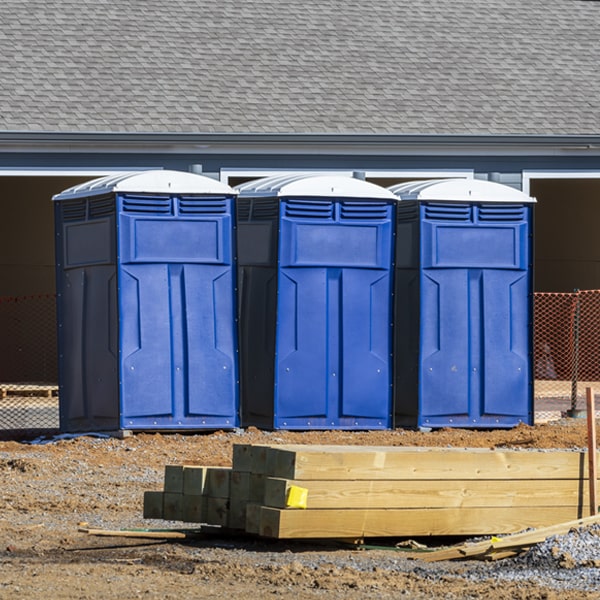 is there a specific order in which to place multiple portable toilets in Mono Hot Springs California